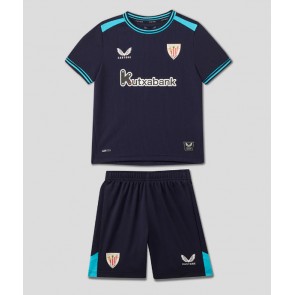 Athletic Bilbao Udebanetrøje Børn 2025-26 Kortærmet (+ Korte bukser)